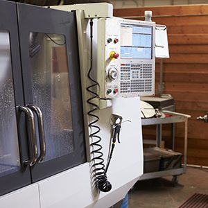 CNC Machine In Engineering Factory