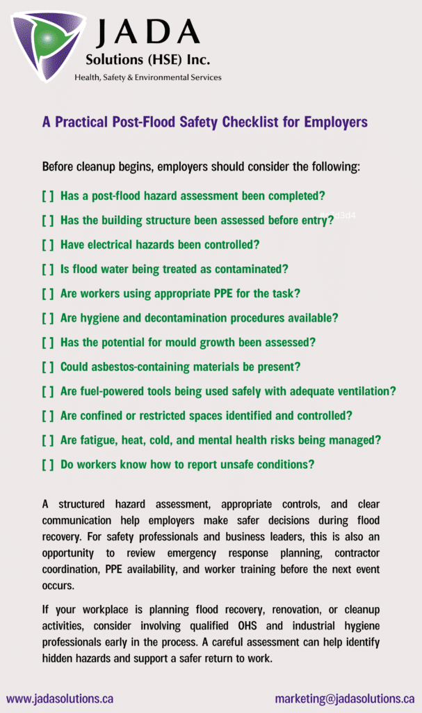 Post-Flood Checklist
